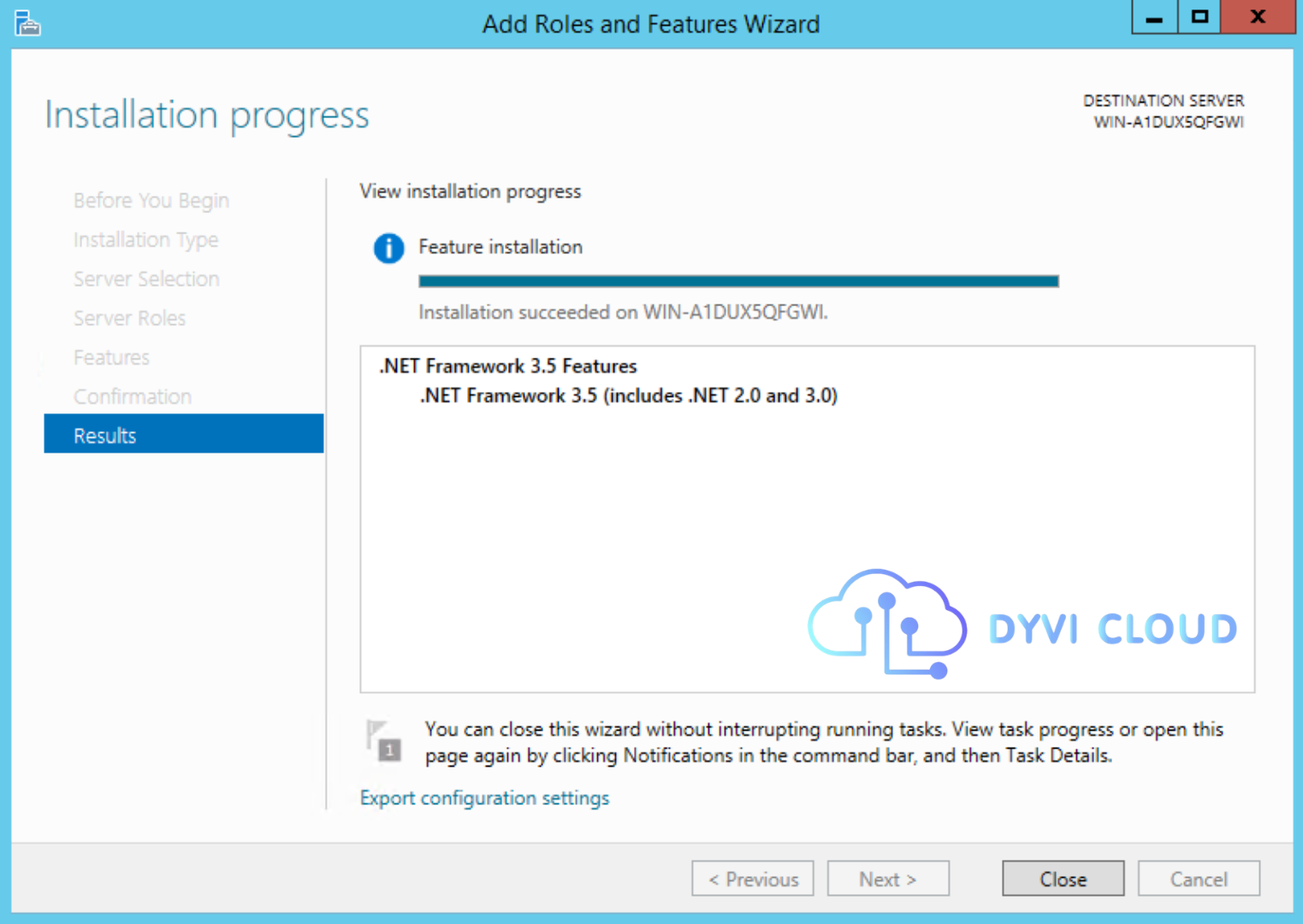 Hướng dẫn cài đặt .NET Framework 3.5 trên VPS Windows 2012 2016 2019 b6