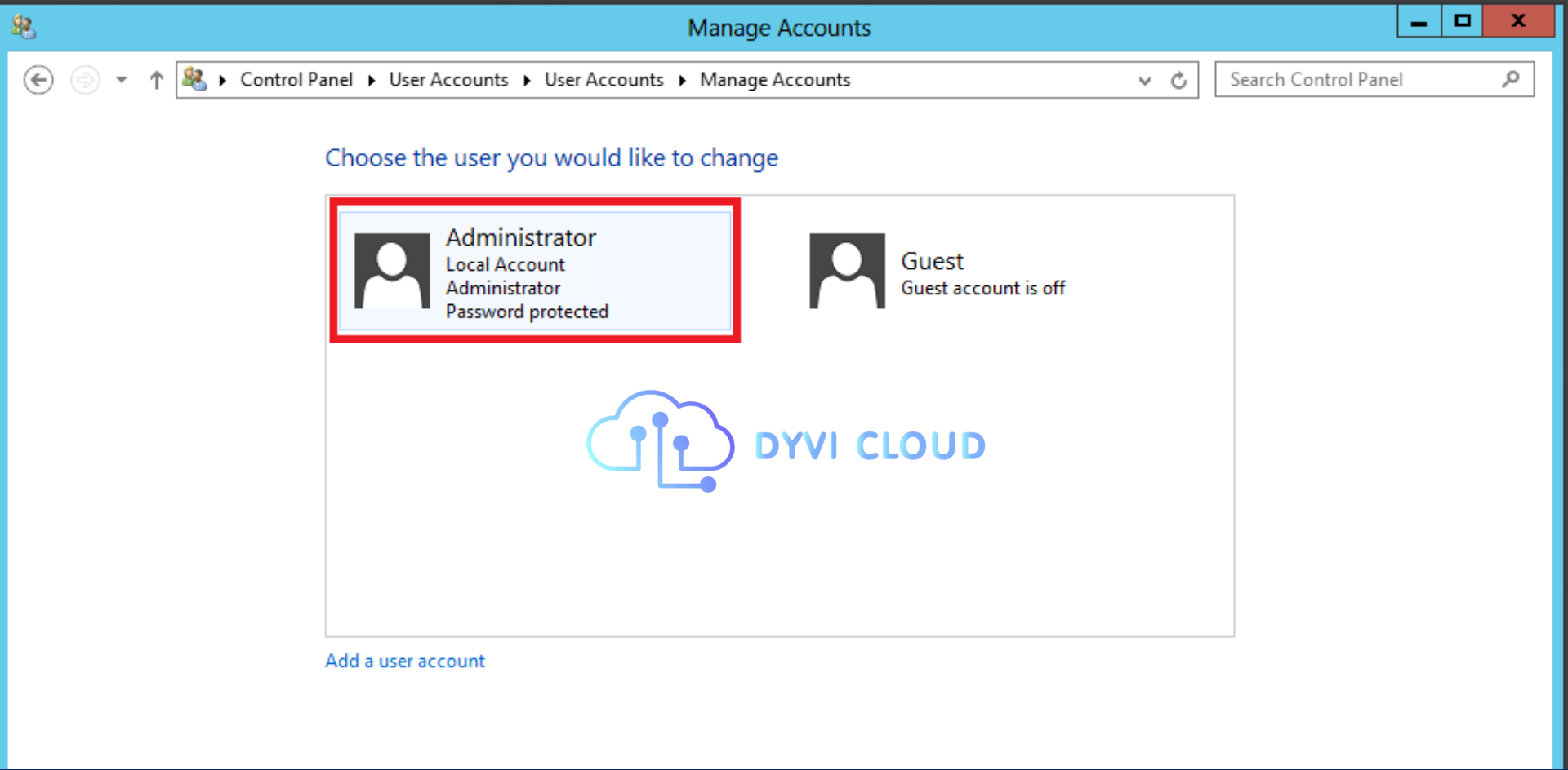 Hướng dẫn đổi passwors vps sử dụng hệ đều hành windows bước 3