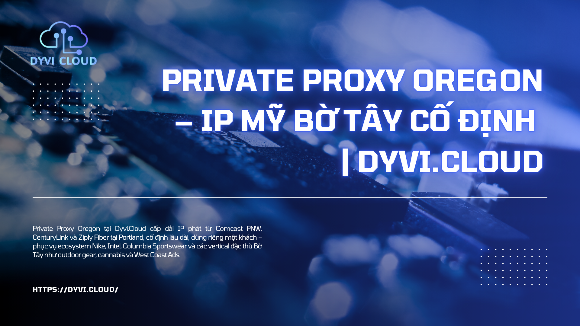 Private Proxy Oregon – IP Mỹ Bờ Tây cố định | Dyvi.Cloud