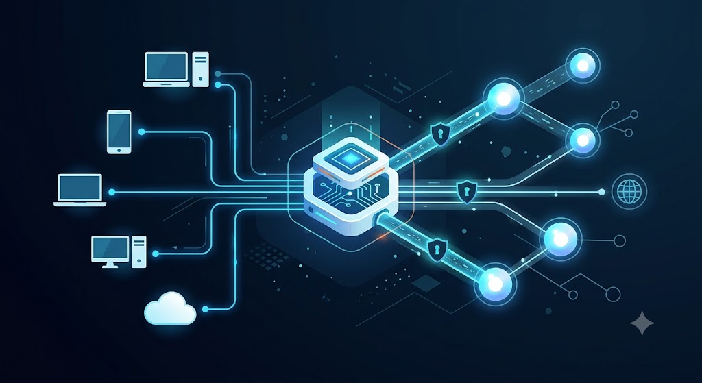 Infographic 5 tiêu chí mua proxy chạy quảng cáo: IP sạch tự kiểm tra được, IP tĩnh, location đúng, hỗ trợ 24/7 và PoC trả phí