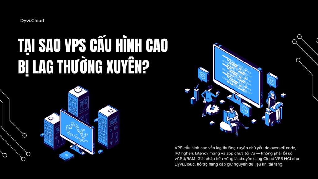 Tại sao VPS cấu hình cao bị lag thường xuyên? | Dyvi.Cloud
