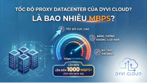 Proxy Datacenter của Dyvi Cloud có tốc độ bao nhiêu Mbps