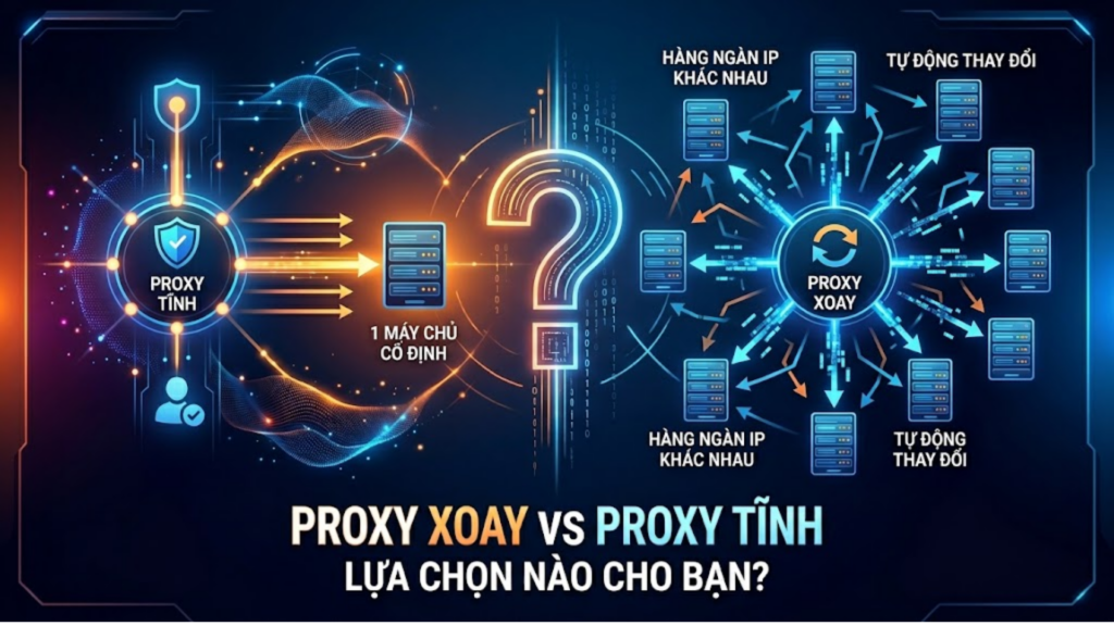 proxy xoay và proxy tĩnh