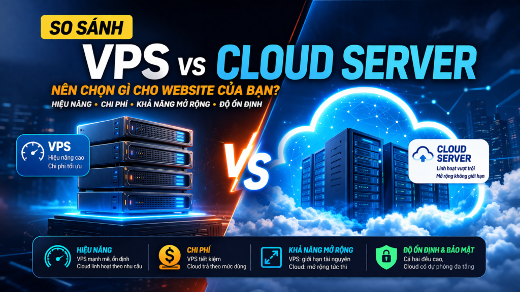 so sánh vps và cloud server