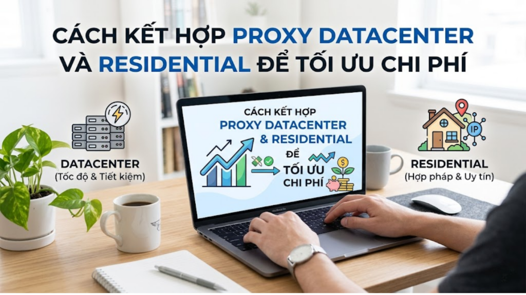 Cách kết hợp Proxy Datacenter và Residential để tối ưu chi phí