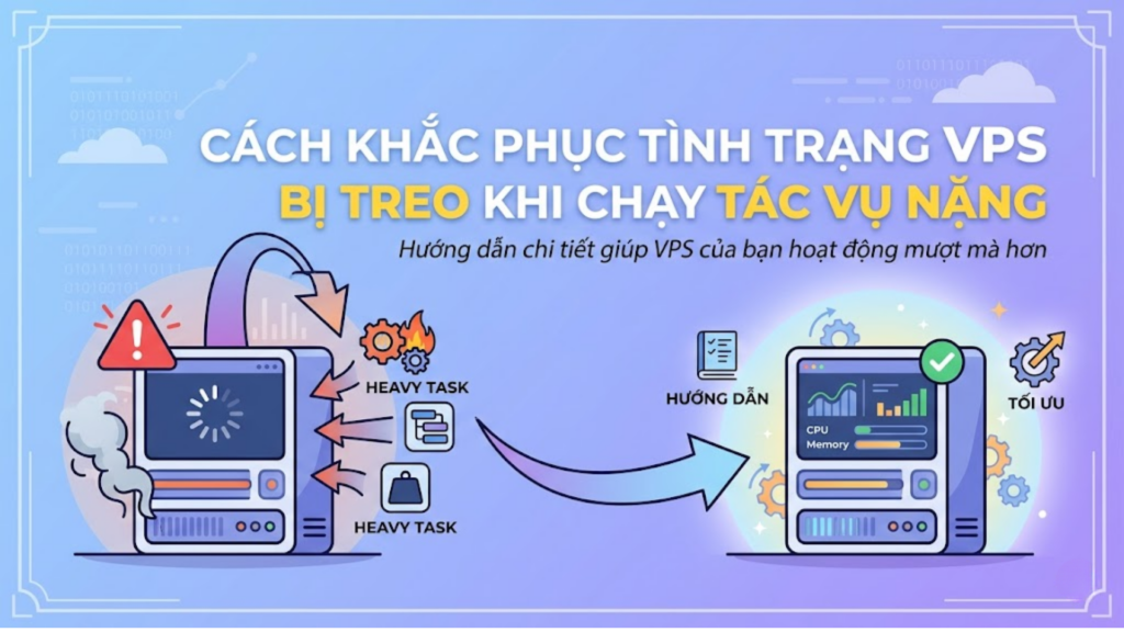 Cách khắc phục tình trạng VPS bị treo khi chạy tác vụ nặng