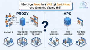 Nên chọn Proxy hay VPS tại Dyvi.Cloud cho từng nhu cầu cụ thể?