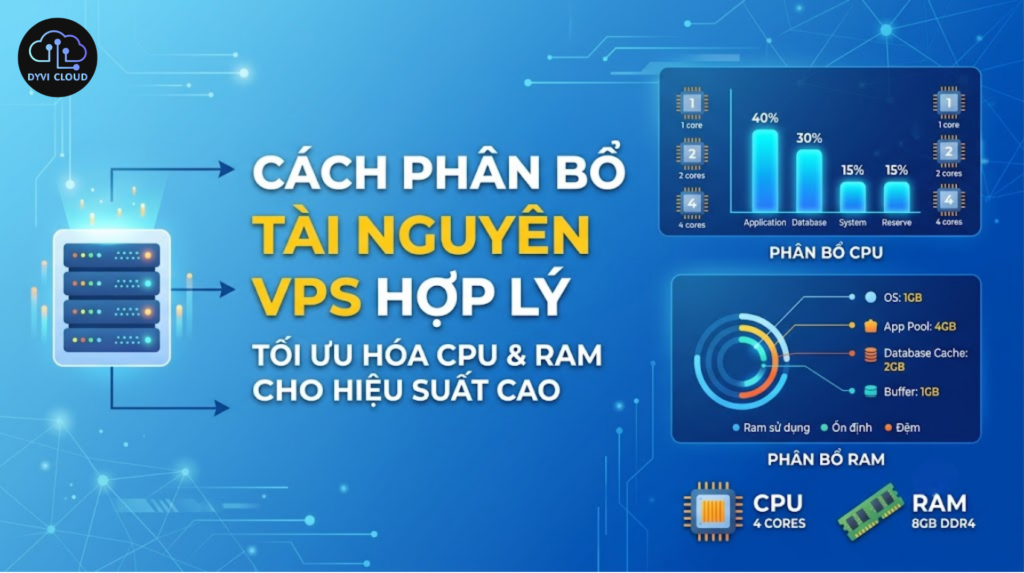 Cách phân bổ tài nguyên VPS (CPU, RAM) hợp lý