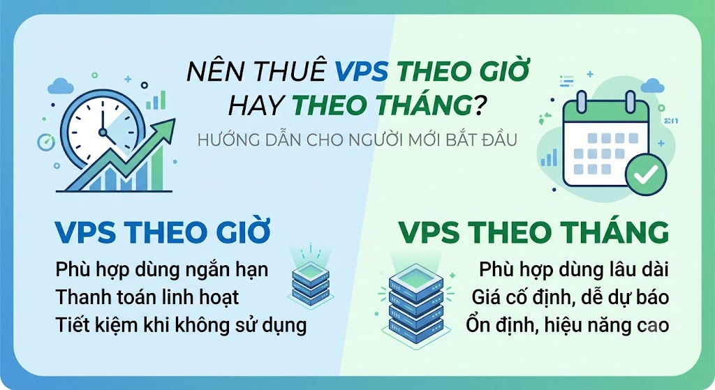 Nên thuê VPS theo giờ hay theo tháng?