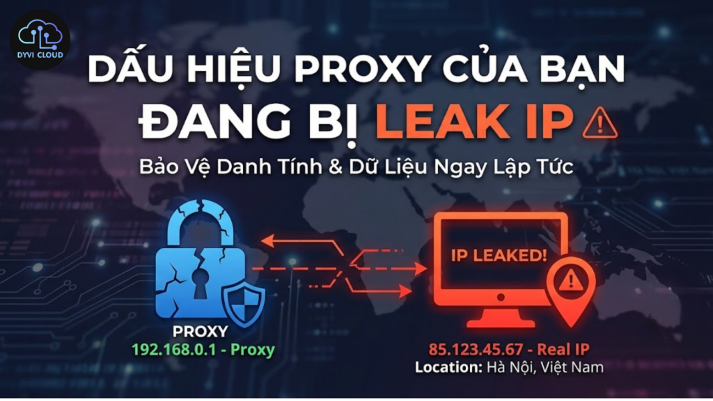 Những dấu hiệu Proxy của bạn đang bị leak IP