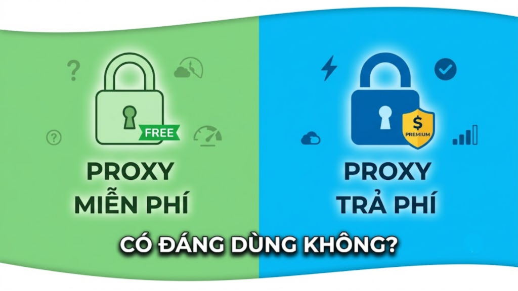 Proxy miễn phí vs Proxy trả phí: Có đáng dùng không?