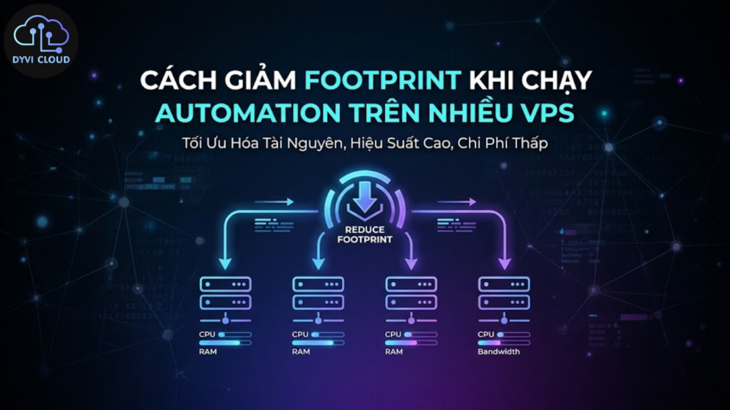Cách giảm footprint khi chạy automation trên nhiều VPS