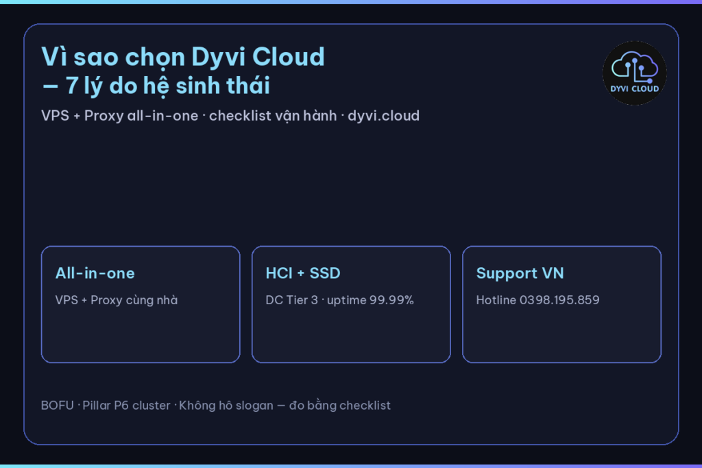vì sao chọn Dyvi Cloud – cover hệ sinh thái VPS+Proxy all-in-one