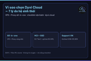 vì sao chọn Dyvi Cloud – cover hệ sinh thái VPS+Proxy all-in-one